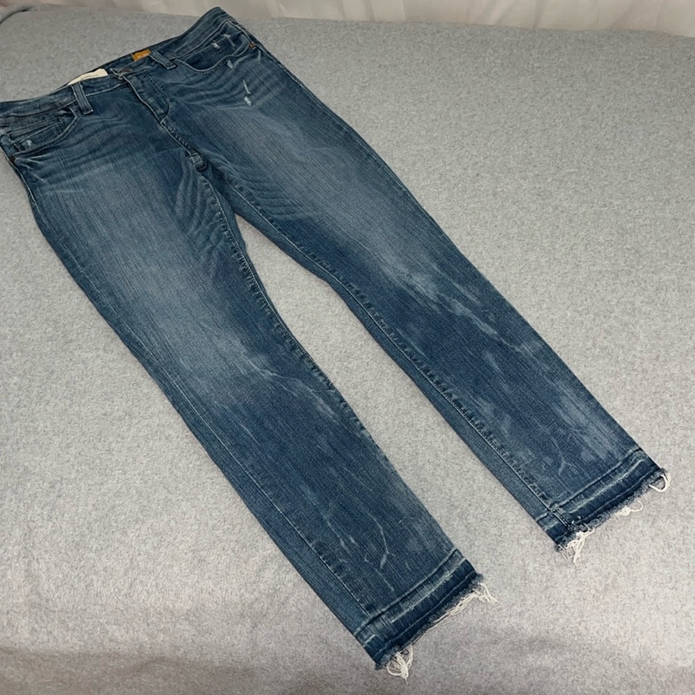 Womens Pilcro Anthropologie Stet Jeans Size 10 Raw Hem Distressed